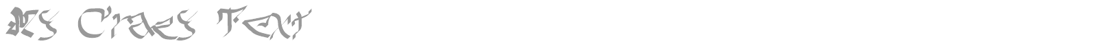 My Crazy Text font preview